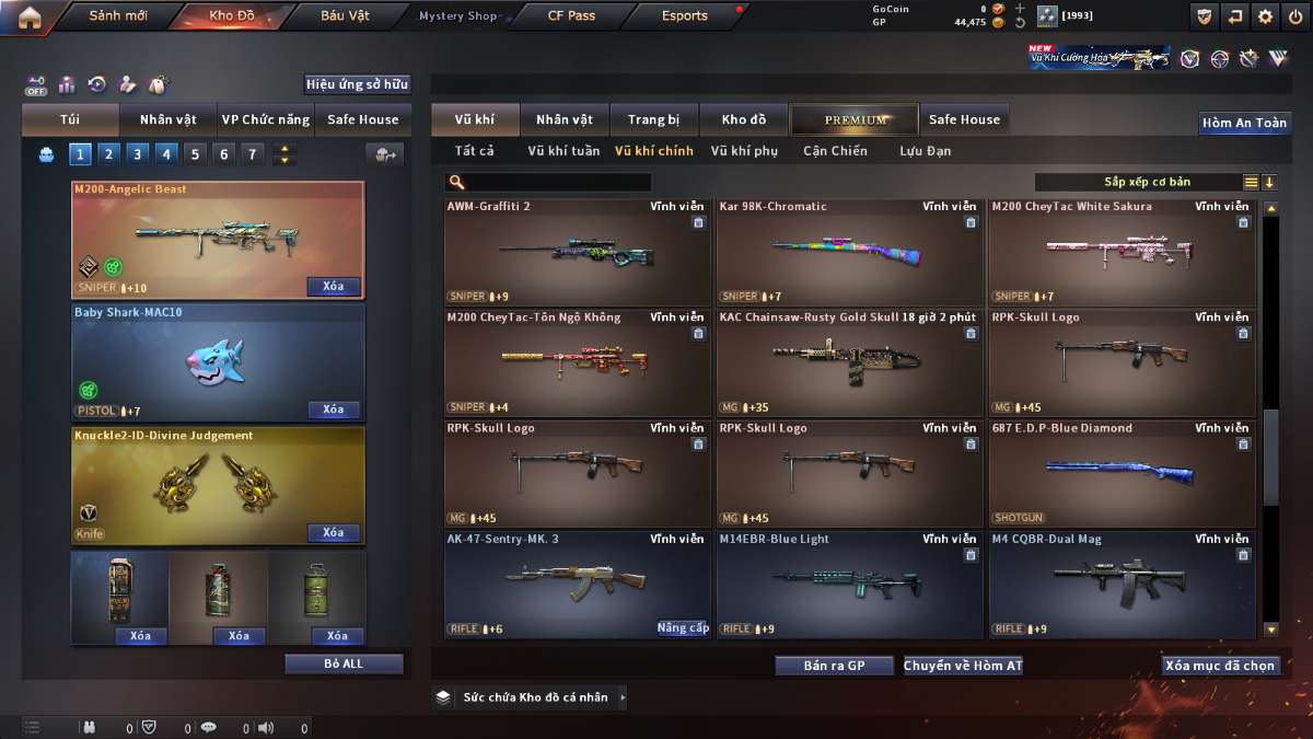shop acc cf uy tin gia re
